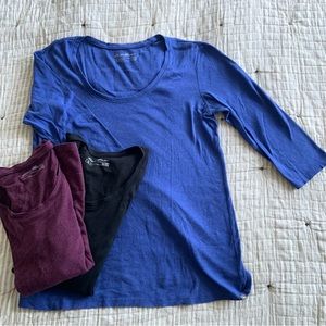 Eddie Bauer 3/4 sleeve tees